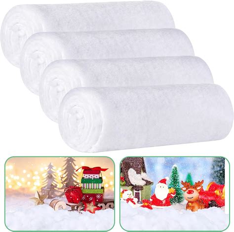 cotton cloth fake snow|artificial snow blanket 30 square feet.